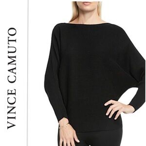 Vince Camuto boatneck ribbed dolman sweater